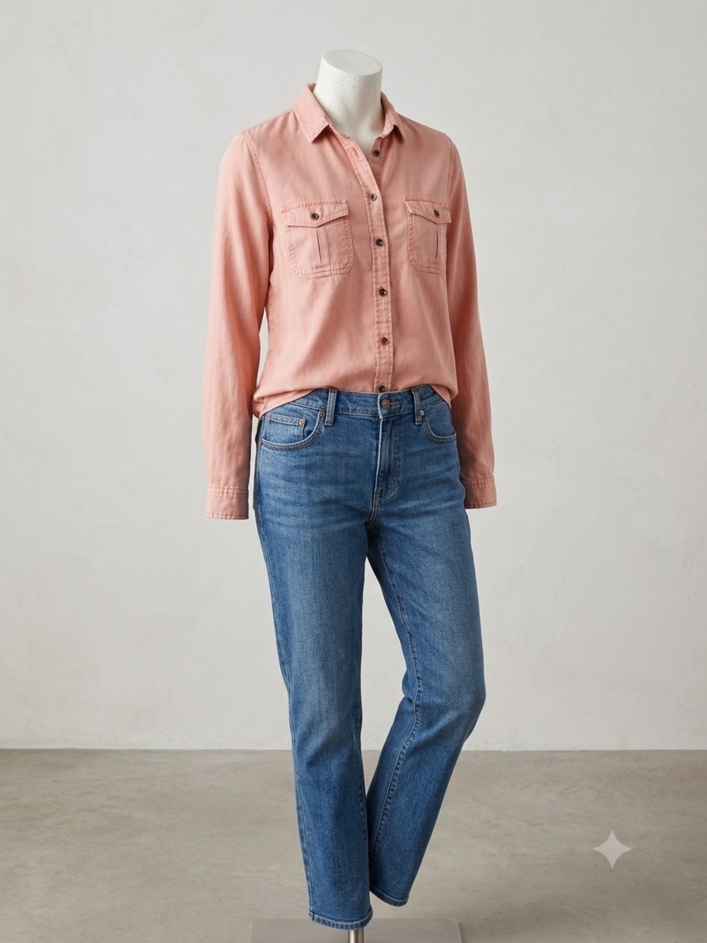 Universal Thread Women's Blush Button-Down Shirt